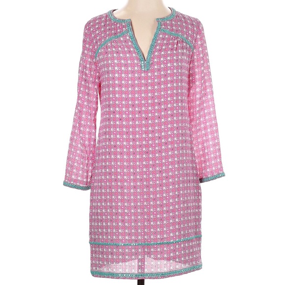 Vineyard Vines Dress 100% Silk Sz 4 Vineyard Vines - Picture 3 of 11